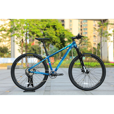Bicicleta de montaña de marco de aluminio con enrutamiento de cable interno y tubo de cabeza cónico