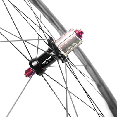 Bicicletas de carretera 700c Rueda de fibra de carbono Conjunto de ruedas de carbono de 50 mm