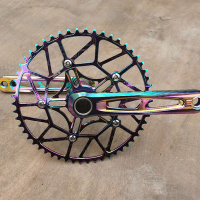 Crankset de bicicleta Litepro Plus 54T 170mm BCD 130mm Crankset hueco de aleación de aluminio por Crius