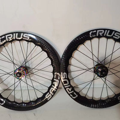 BMX Carbon Wheelset 1.8kg Peso para la bicicleta plegable Crius Rendimiento duradero