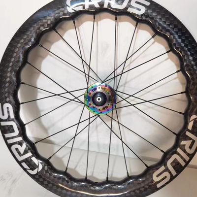 BMX Carbon Wheelset 1.8kg Peso para la bicicleta plegable Crius Rendimiento duradero