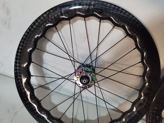 BMX Carbon Wheelset 1.8kg Peso para la bicicleta plegable Crius Rendimiento duradero