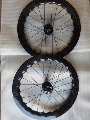 BMX Carbon Wheelset 1.8kg Peso para la bicicleta plegable Crius Rendimiento duradero
