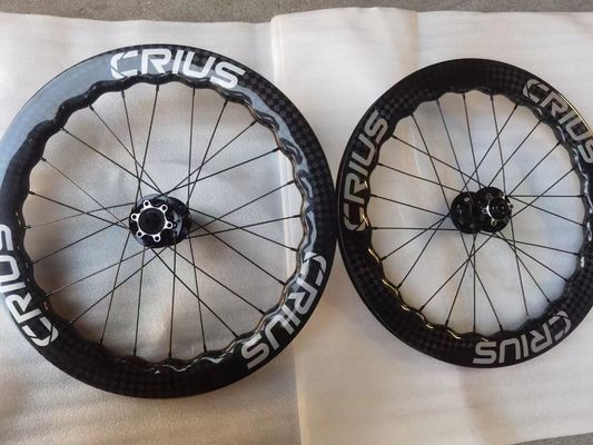 BMX Carbon Wheelset 1.8kg Peso para la bicicleta plegable Crius Rendimiento duradero