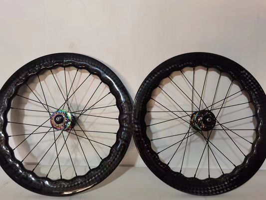 BMX Carbon Wheelset 1.8kg Peso para la bicicleta plegable Crius Rendimiento duradero