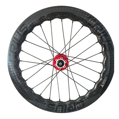 24-30h 20 pulgadas 451 Carbon Wheelset Plegable Bicicleta Wheelset Clincher Disco Freno de carbono Plegable Ruedas de bicicleta