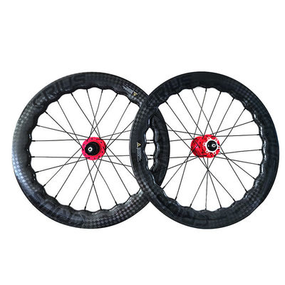 24-30h 20 pulgadas 451 Carbon Wheelset Plegable Bicicleta Wheelset Clincher Disco Freno de carbono Plegable Ruedas de bicicleta