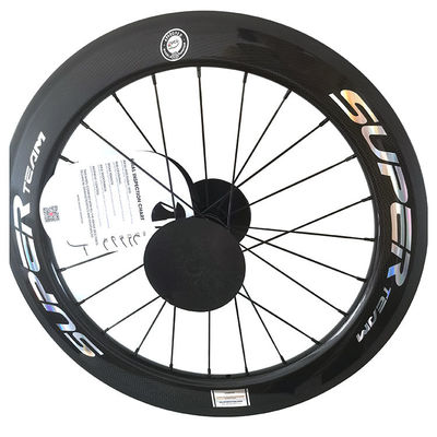 Negro 451 Bronce de borde brillante 3K Cubo de rodamiento de cerámica Cuchillas de cuchilla Espinillos Superteam Wheelset de carbono
