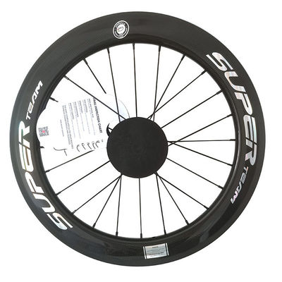 Negro 451 Bronce de borde brillante 3K Cubo de rodamiento de cerámica Cuchillas de cuchilla Espinillos Superteam Wheelset de carbono