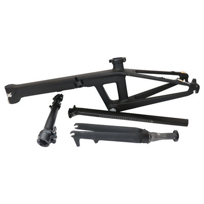 Cuadro elegante de bicicleta de carbono de 20 pulgadas con modo de procesamiento de superficie brillante y BB92mm Pressfit