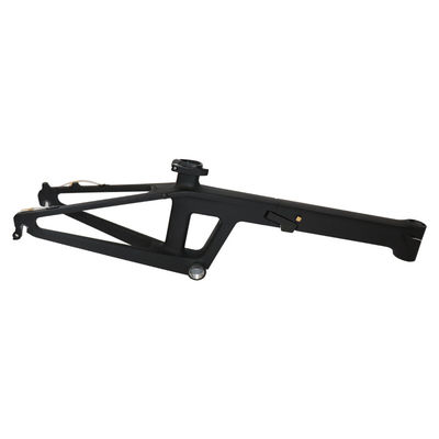 Cuadro elegante de bicicleta de carbono de 20 pulgadas con modo de procesamiento de superficie brillante y BB92mm Pressfit