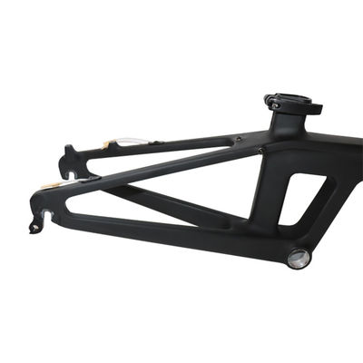 Cuadro elegante de bicicleta de carbono de 20 pulgadas con modo de procesamiento de superficie brillante y BB92mm Pressfit