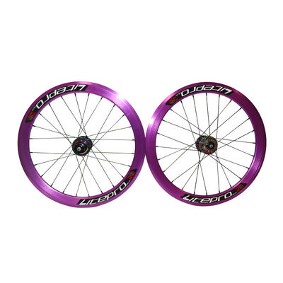 451 Freno de disco de aleación de aluminio Ruedas de bicicleta Rueda de bicicleta Clincher 24-30h Agujero de rayos