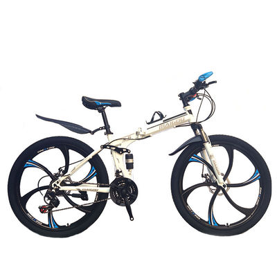 Bicicleta de montaña de acero plegable de 21 velocidad de 26 pulgadas con juego de desvío de torneo SHIMANO