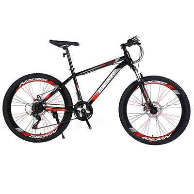 Bicicleta de montaña de acero carbono Mtb con suspensión de tenedor y borde de pared triple de 40 mm