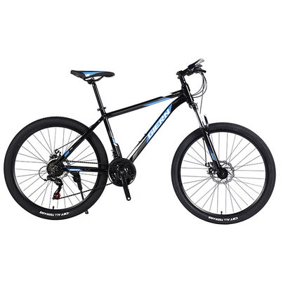 Bicicleta de montaña deportiva de marco de acero con ancho de neumático de 26 pulgadas y freno de disco mecánico Tongli
