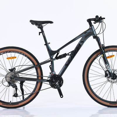 Suspensión doble personalizable de 27.5 pulgadas de cola blanda bicicleta de montaña con manillar de aluminio