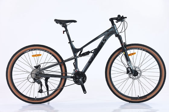 Suspensión doble personalizable de 27.5 pulgadas de cola blanda bicicleta de montaña con manillar de aluminio
