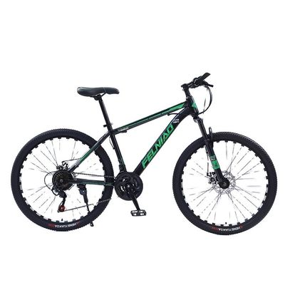 26 'Adulto de bicicleta de montaña de descubrimiento de nivel de entrada con material de tenedor de acero