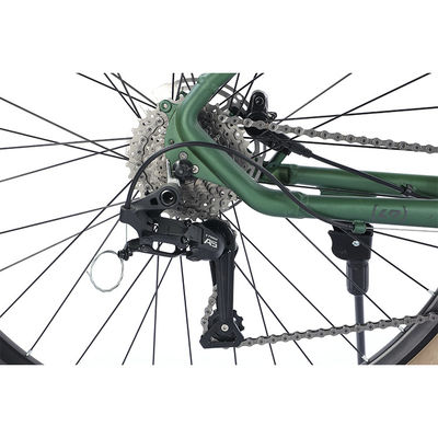 30.5 pulgadas Bicicleta de montaña Cuadro de aleación de aluminio 18 velocidades engranajes Freno de disco mecánico