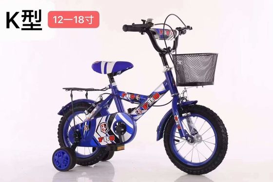 Bicicleta de acero de 12 pulgadas para niños con ruedas de entrenamiento Bicicleta de nivel de entrada para niños de 12 14 16 18 20 pulgadas con portador