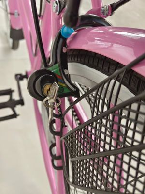 24 pulgadas de bicicleta de la ciudad de una sola velocidad de la bicicleta de la ciudad freno de disco con luz de dinamo