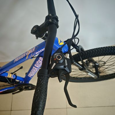 Bicicleta de montaña barata de 24 pulgadas y 21 velocidades con suspensión