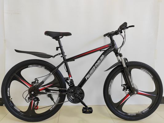 Bicicleta de montaña barata de 26 pulgadas y 21 velocidades. MTB de 26 pulgadas duradera con llanta de una pieza. MTB de 21 velocidades con rueda de una pieza para pedidos al por mayor.