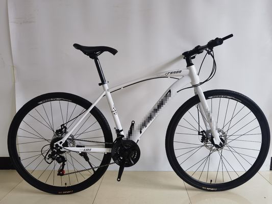 700C Hi-Ten Steel Commuter Bike asequible 700C Road Bike 700C Flat Bar Road Bike 21 velocidad Bicicleta de carretera para hombres y mujeres