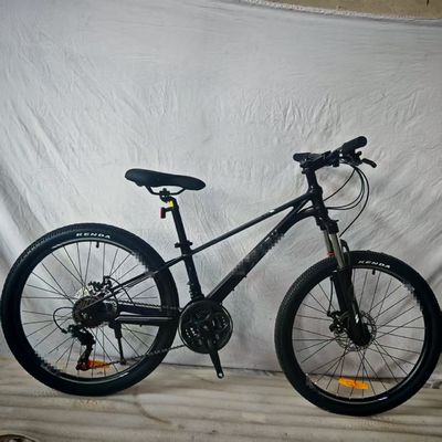Bicicleta de montaña barata de 24 pulgadas y 21 velocidades con suspensión